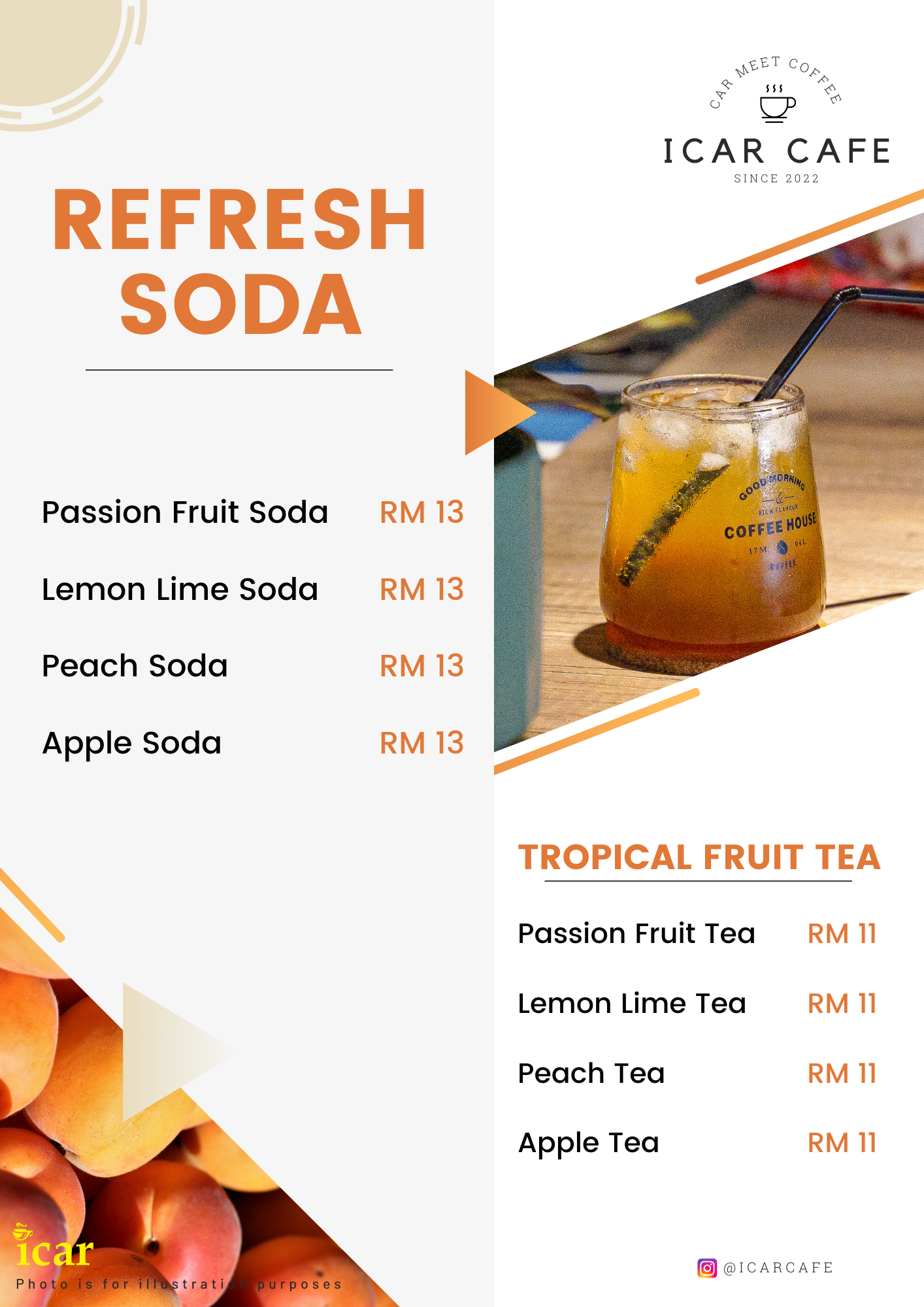 Icom Cafe Menu Menu